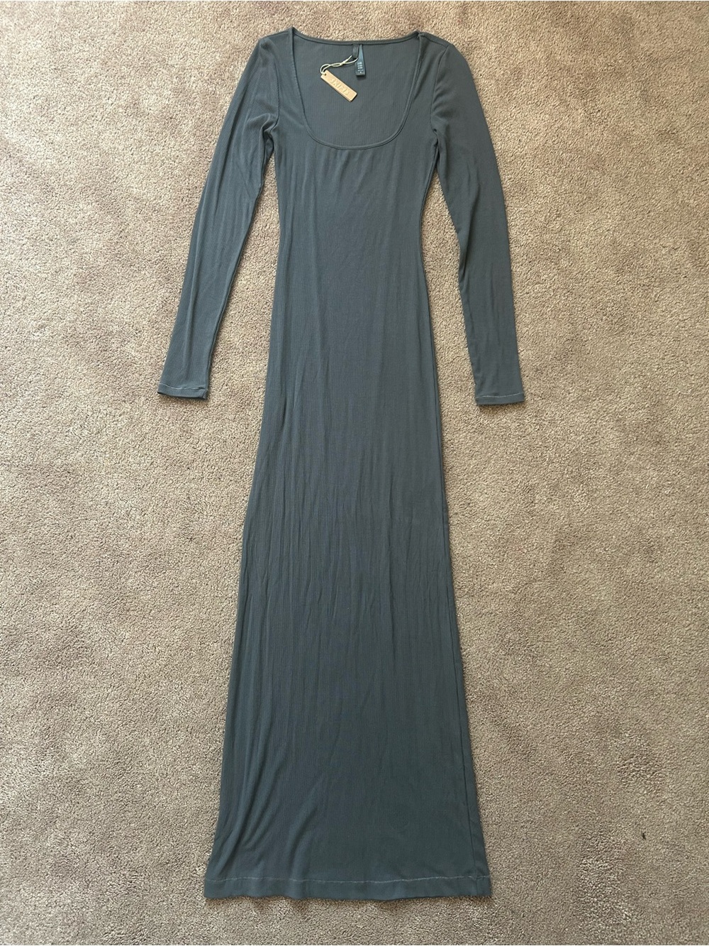 Skims Long Sleeve Maxi Dress